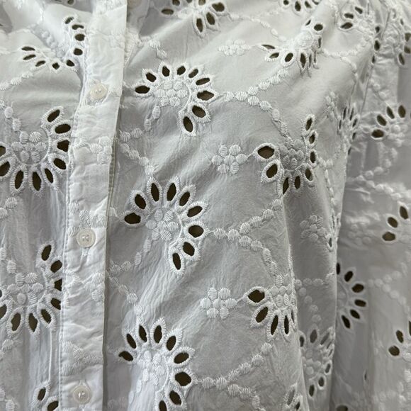 PURE COLLECTION EYELET TOP. - Picture 2 of 7